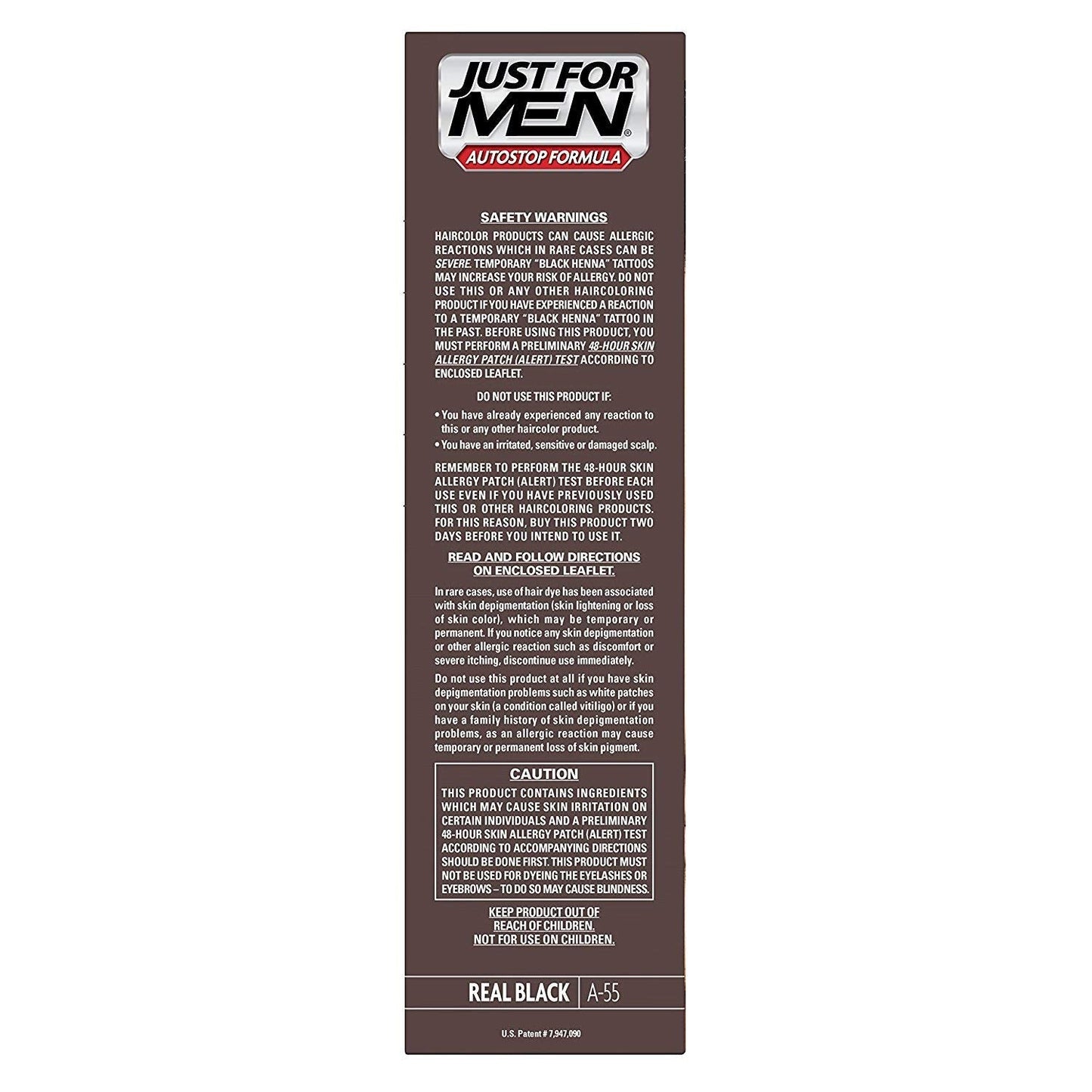 Just For Men Autostop Men's Comb-In Hair Color, Real Black 1.2 Ounces Each (8) Beauty & Personal Care Just for Men