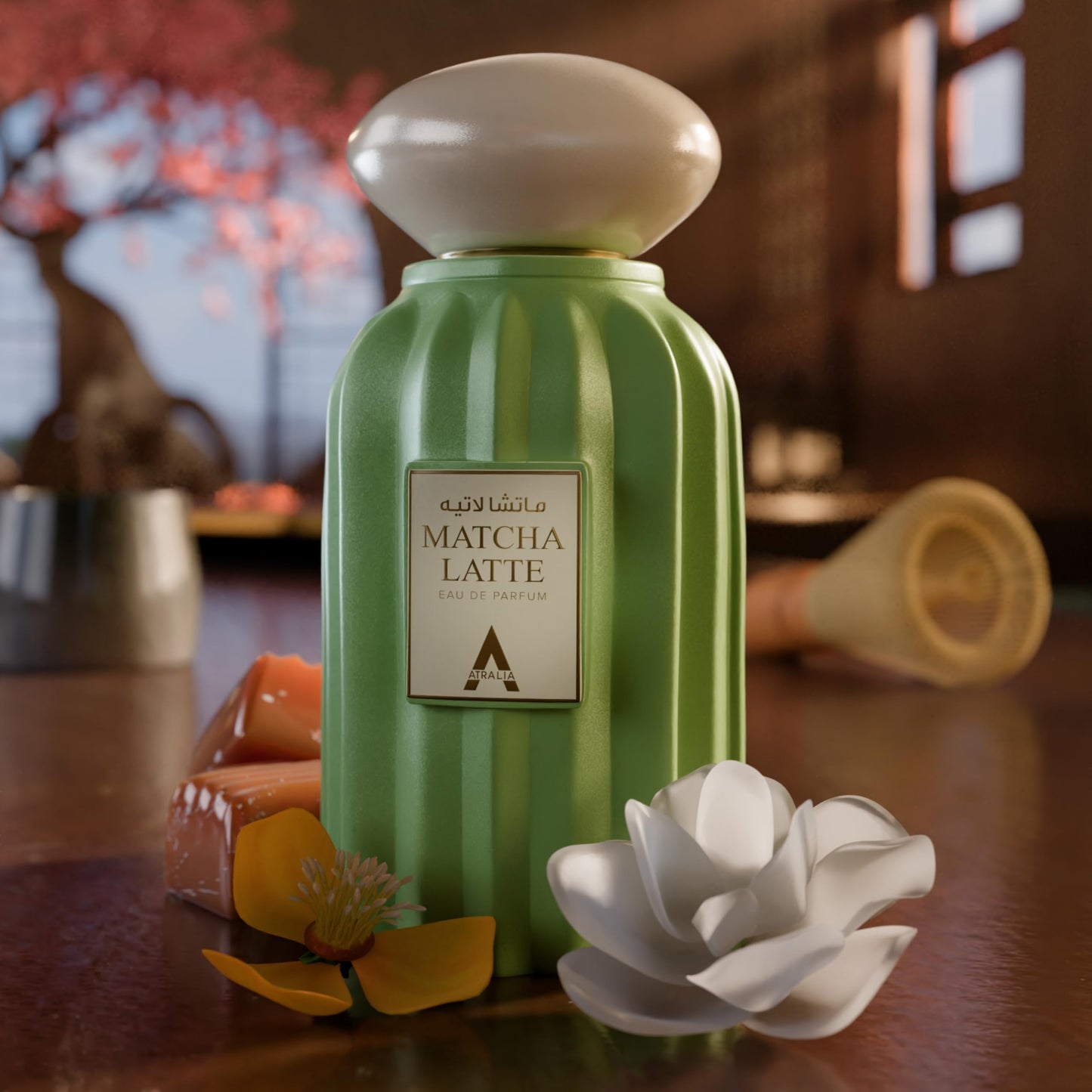 Atralia Matcha Latte Eau de Parfum - Sweet & Long Lasting Gourmand Perfume Inspired by Matcha Tea with Vanilla, Toffee & Tonka Beans - Unique Unisex Beauty & Personal Care Atralia