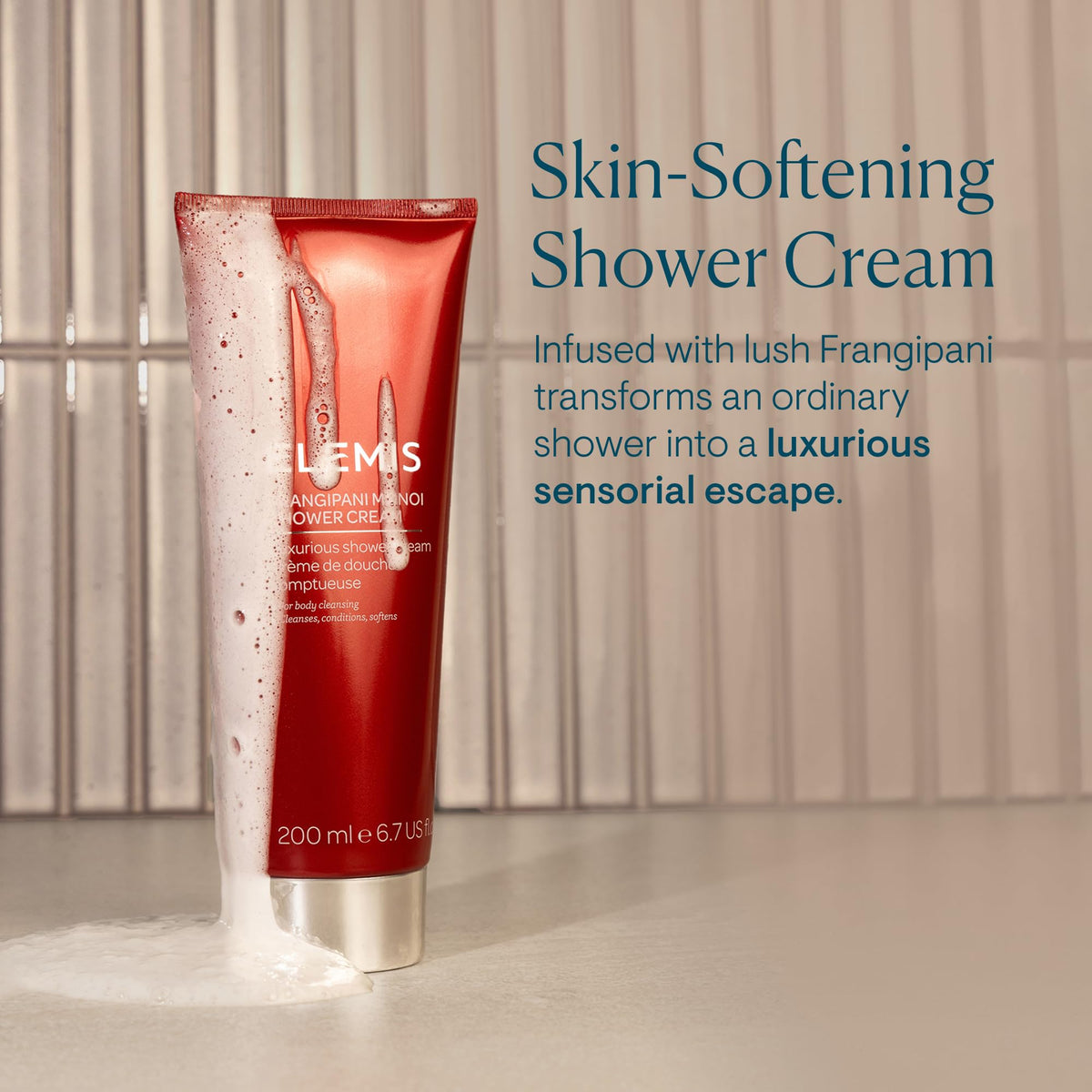 ELEMIS Frangipani Monoi Luxurious Shower Cream, 6.7 Fl Oz Beauty & Personal Care ELEMIS