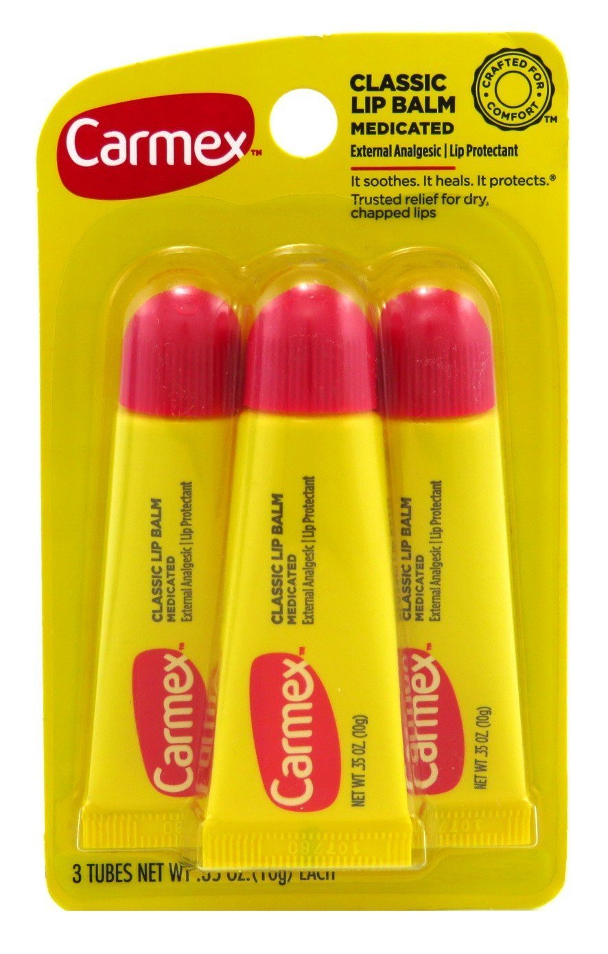 Carmex Lip Balm Tube Classic Medicated 0.35 Ounce (6 Count) Beauty and Personal Care Carmex