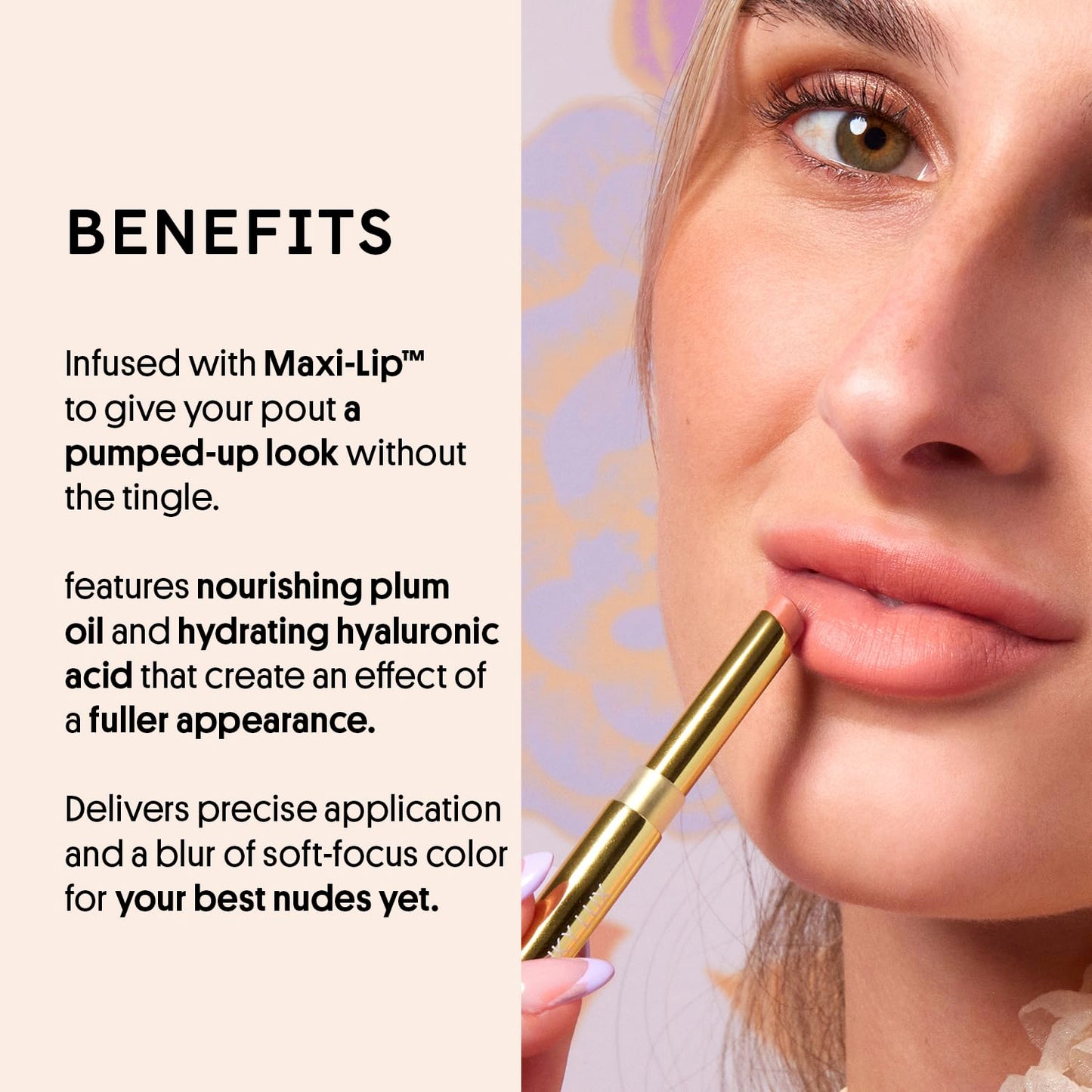 Winky Lux Skinny Plump Demi Matte Lipstick - Rose Beige Lip, Natural Plump Lipstick, Weightless Long Lasting Soft Matte Lip Crayon, Infused with Beauty & Personal Care Winky Lux