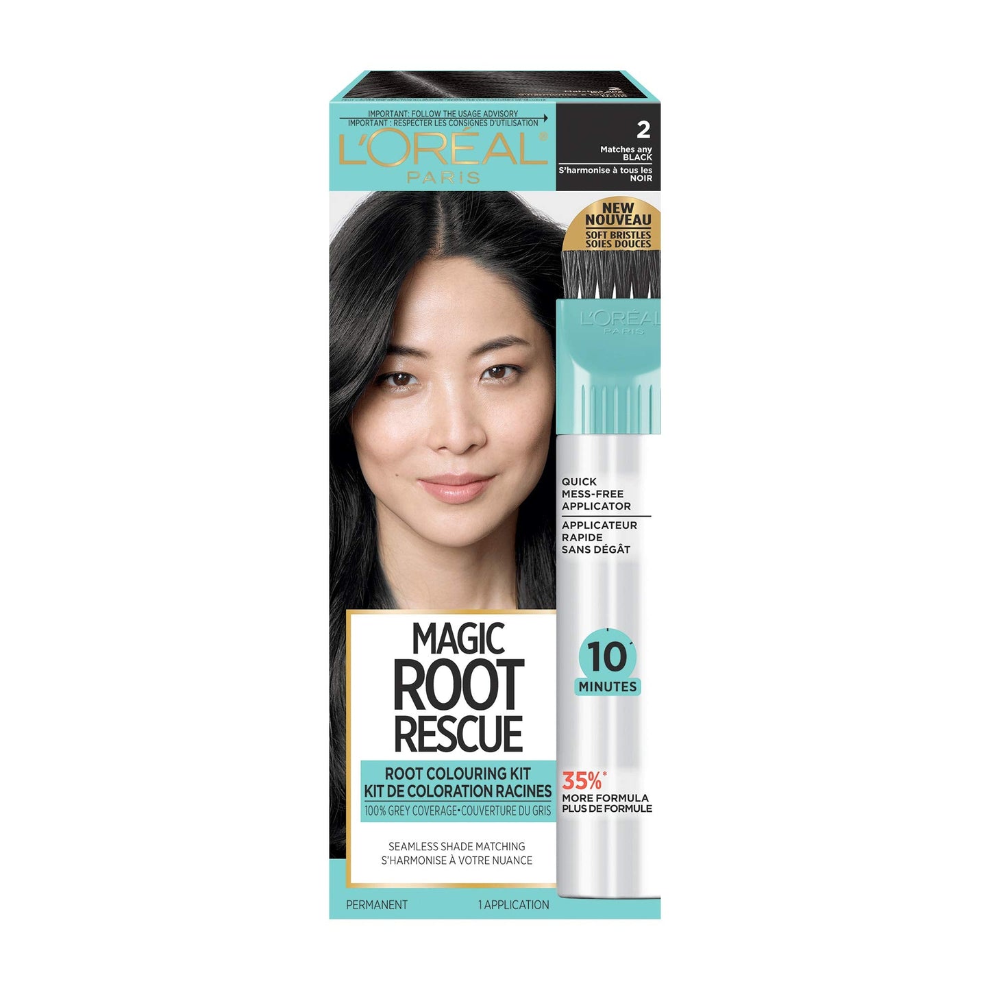 L'Oreal Paris Magic Root Rescue 10-Minute Root Hair Coloring Kit, 2 Black Beauty & Personal Care L'Oreal Paris