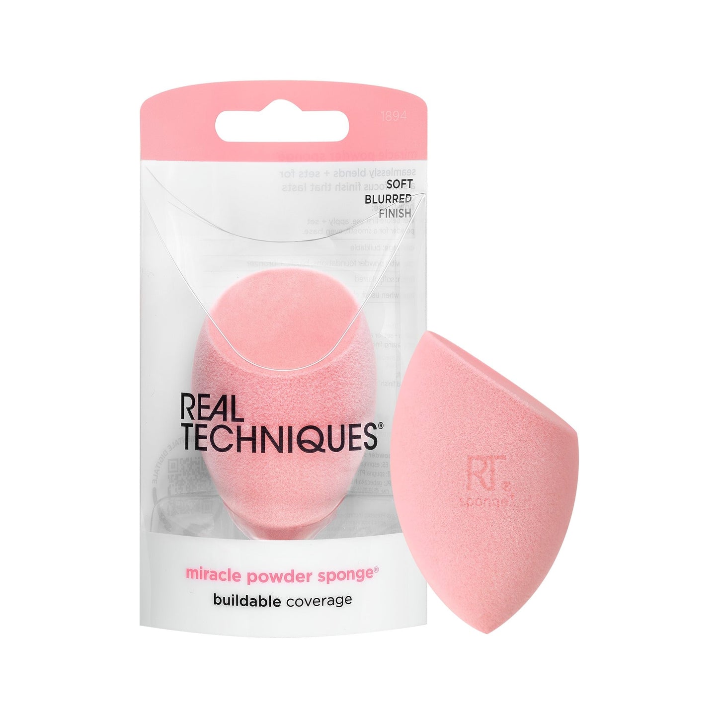 Real Techniques Miracle Powder Sponge, Makeup Blending Sponge For Powder Products, Set Makeup For Natural Finish & Cloud Skin, Buildable Coverage Beauty & Personal Care Real Techniques