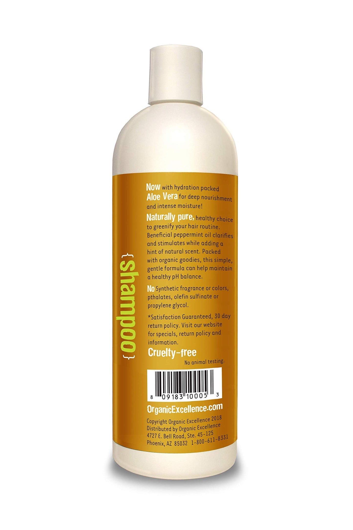 Organic Excellence Wild Mint Shampoo and Conditioner Set Revitalizing Hair Therapy Beauty & Personal Care Organic Excellence