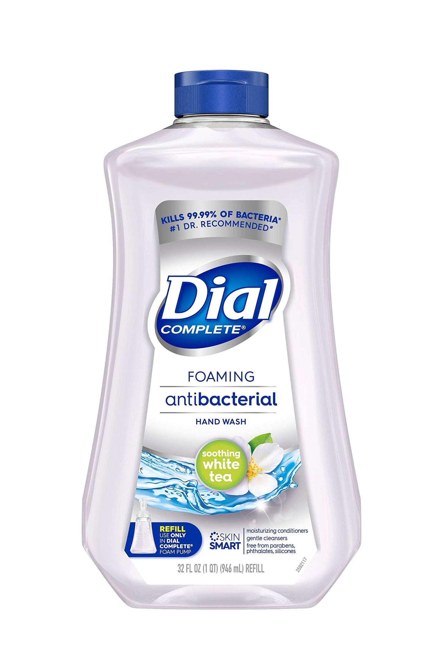 Dial Complete Antibacterial Foaming Hand Soap Refill, Soothing White Tea, 32 fl oz Beauty & Personal Care Dial