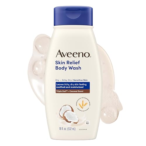 Aveeno Skin Relief Body Wash for Dry Skin, Gentle Coconut Scent and Soothing Triple Oat Formula, Moisturizing Body Wash Leaves Itchy, Dry Skin Beauty & Personal Care Aveeno