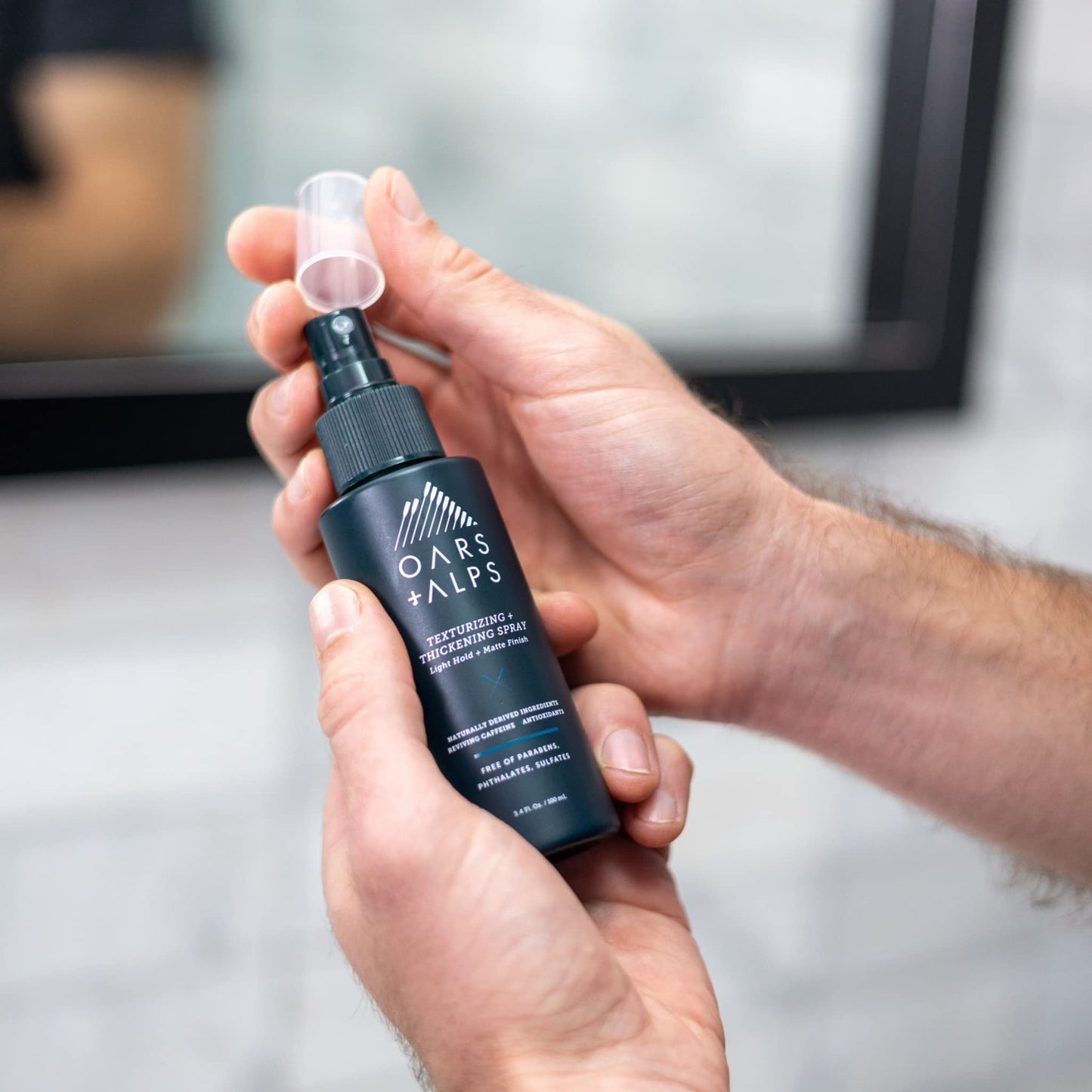 Oars + Alps Texturizing and Thickening Spray for Hair, Promotes Hair Growth, Sandalwood and Amber Scent, 3.4 Fl Oz Beauty & Personal Care Oars + Alps