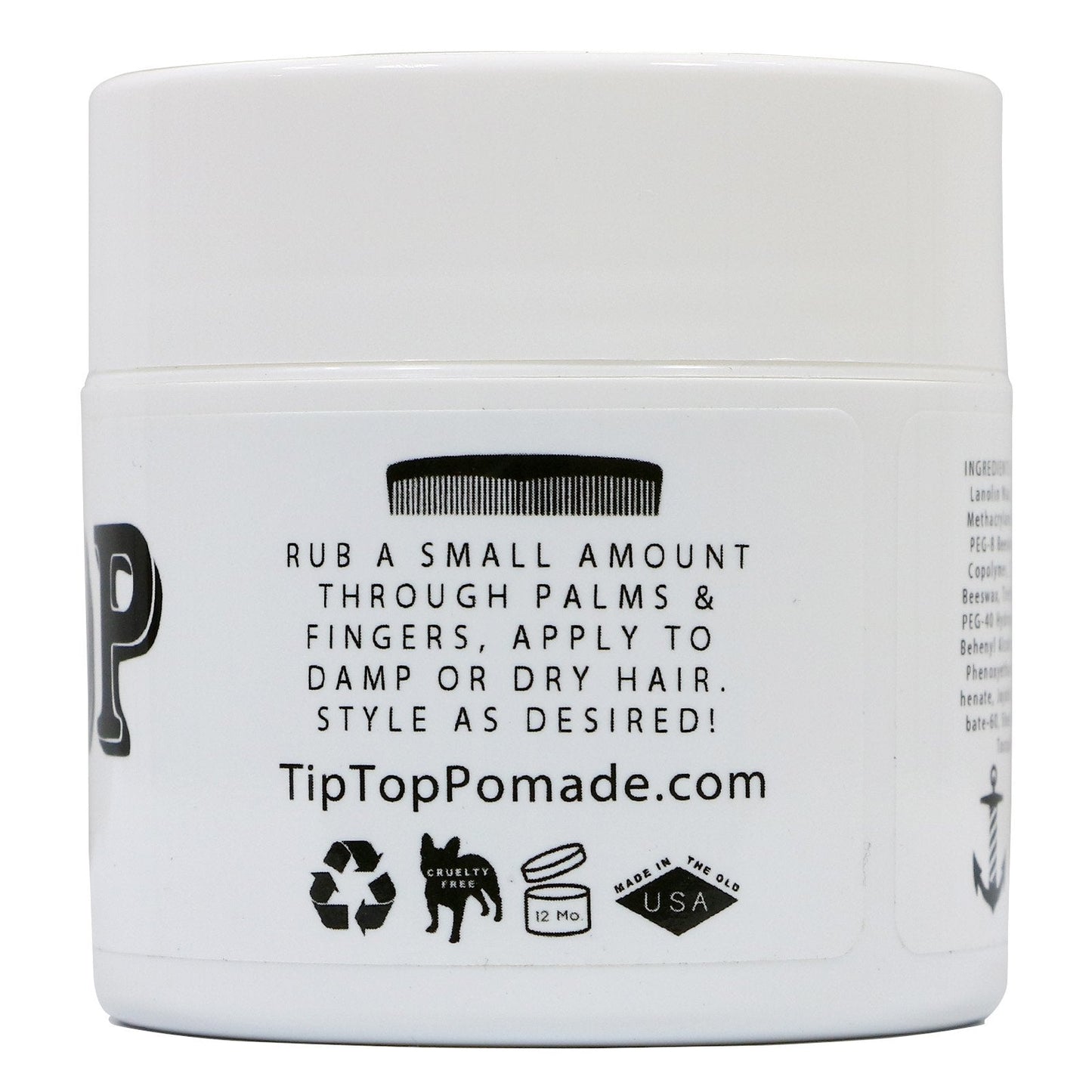 TipTop Matte Water Based Medium Hold Pomade 4.25oz Pack of 3 Beauty & Personal Care TipTop