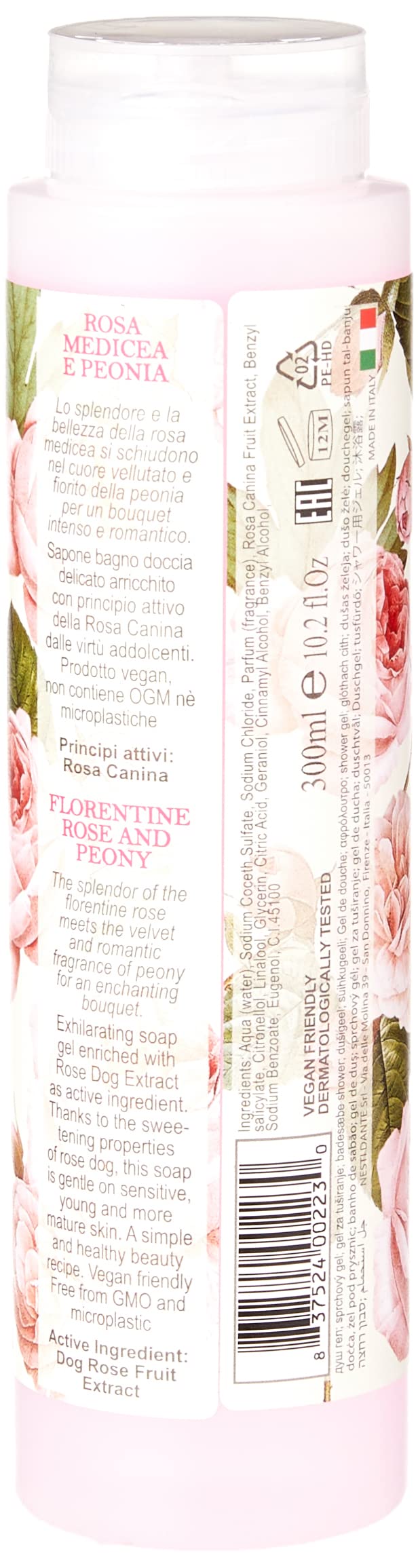 NESTI DANTE Romantica Rose & Peony, Bath & Shower Gel 300 ml Beauty & Personal Care Nesti Dante