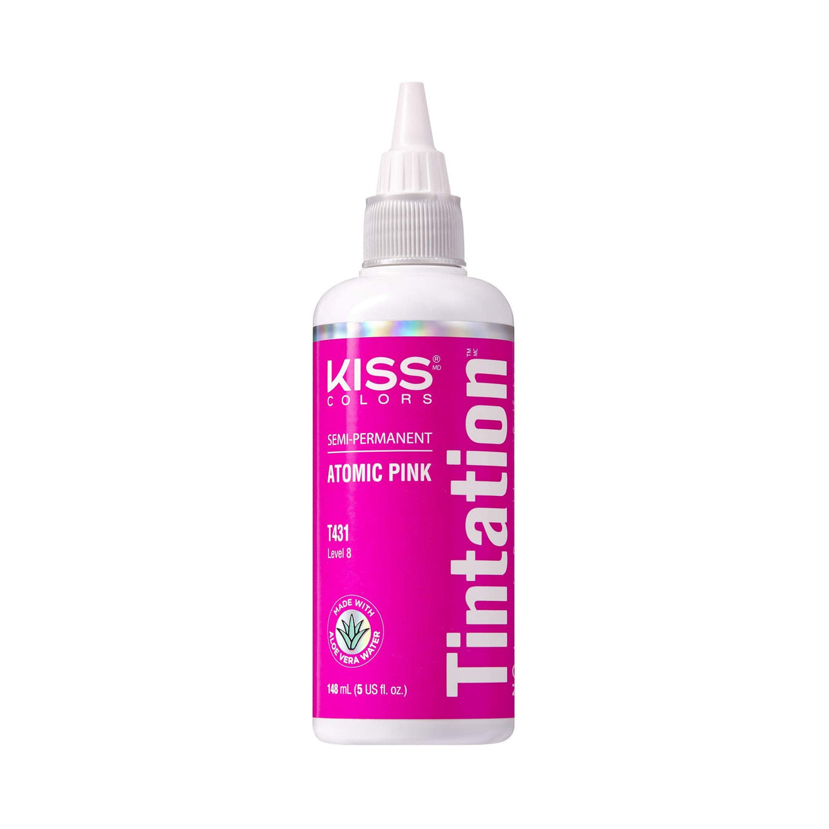 Red by Kiss Tintation Semi-Permanent Hair Color, Aloe Vera Water Based, Argan Oil, Olive Oil, Collagen & Keratin, Long-Lasting Color Dye (Atomic Pink Beauty & Personal Care Red By Kiss