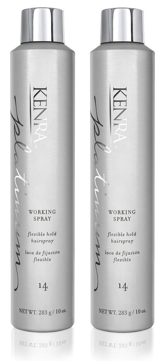 Kenra Professional Platinum Working Spray 14 50% | Flexible Hold Hairspray | Fast-Drying, Non-Sticky | Creates Volume & Texture | Leaves Hair