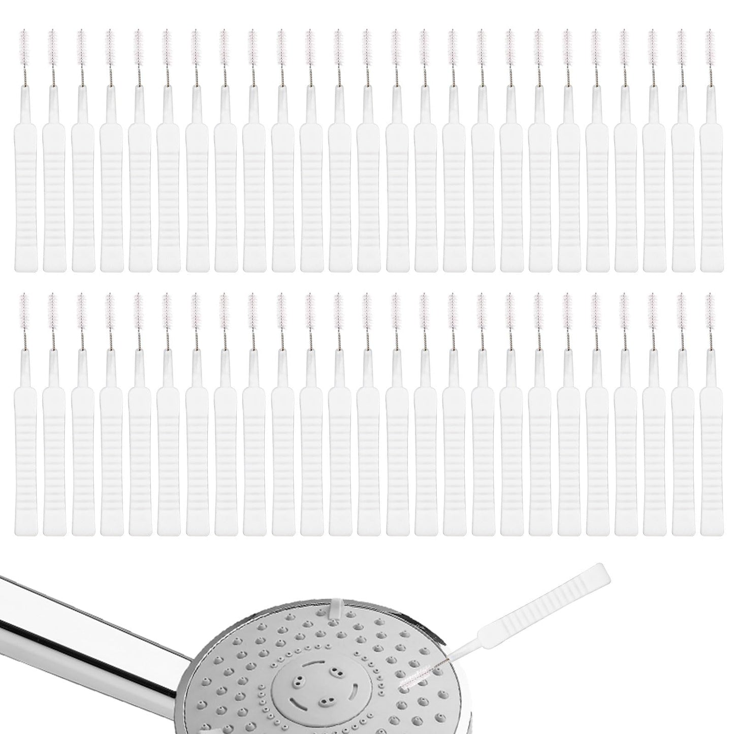 50pcs Shower Head Cleaning Brushes, Multipurpose Shower Head Cleaner Tool Gap Hole Anti-Clogging Cleaning Brush Crevice Tiny Brush for Small Hole Beauty and Personal Care NQEUEPN