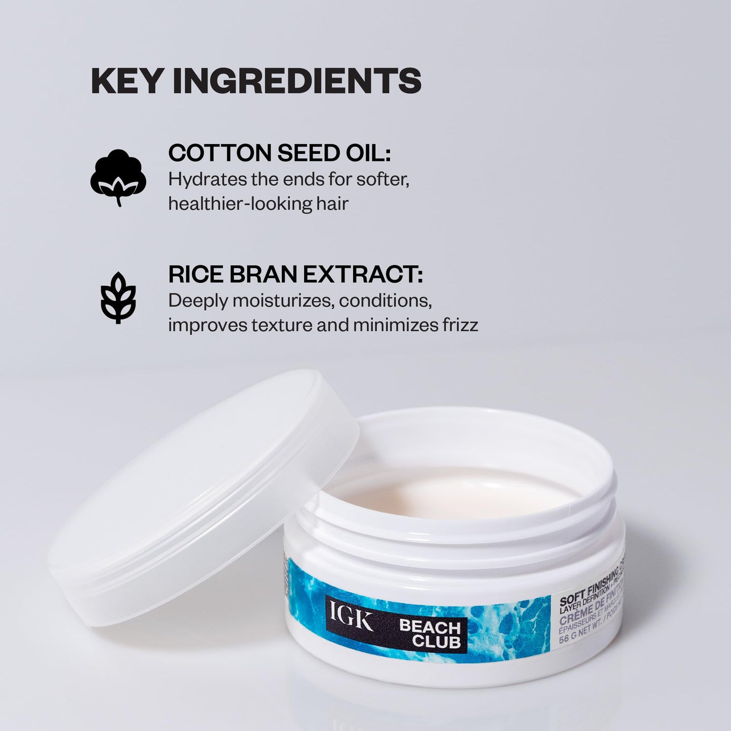 IGK BEACH CLUB Soft Texture Paste | Touchable + Non-Sticky + Hold | Vegan + Cruelty Free | 2 Oz Beauty & Personal Care IGK
