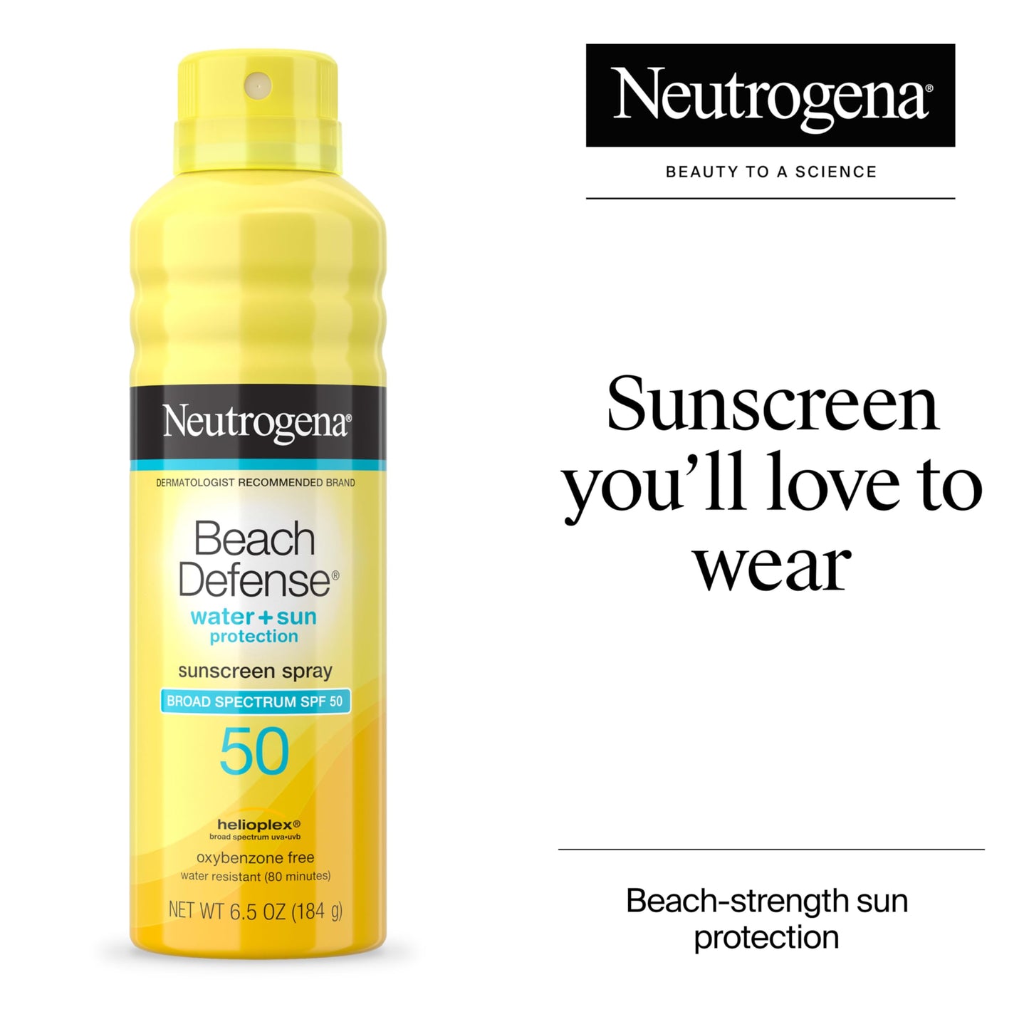 Neutrogena Beach Defense Sunscreen Spray SPF 50, Hawaii Reef Act 104 Compliant, Octinoxate & Oxybenzone Free, Broad Spectrum, Fast Absorbing Beauty & Personal Care Neutrogena
