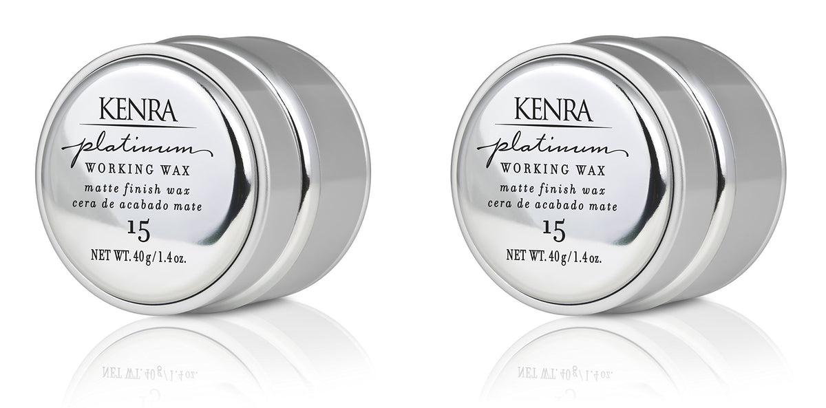 Kenra Professional Platinum Working Wax 15 | Matte Finish Styler | Provides Medium, Flexible Hold | Non-Greasy | Crème-Based Formula To Texturize