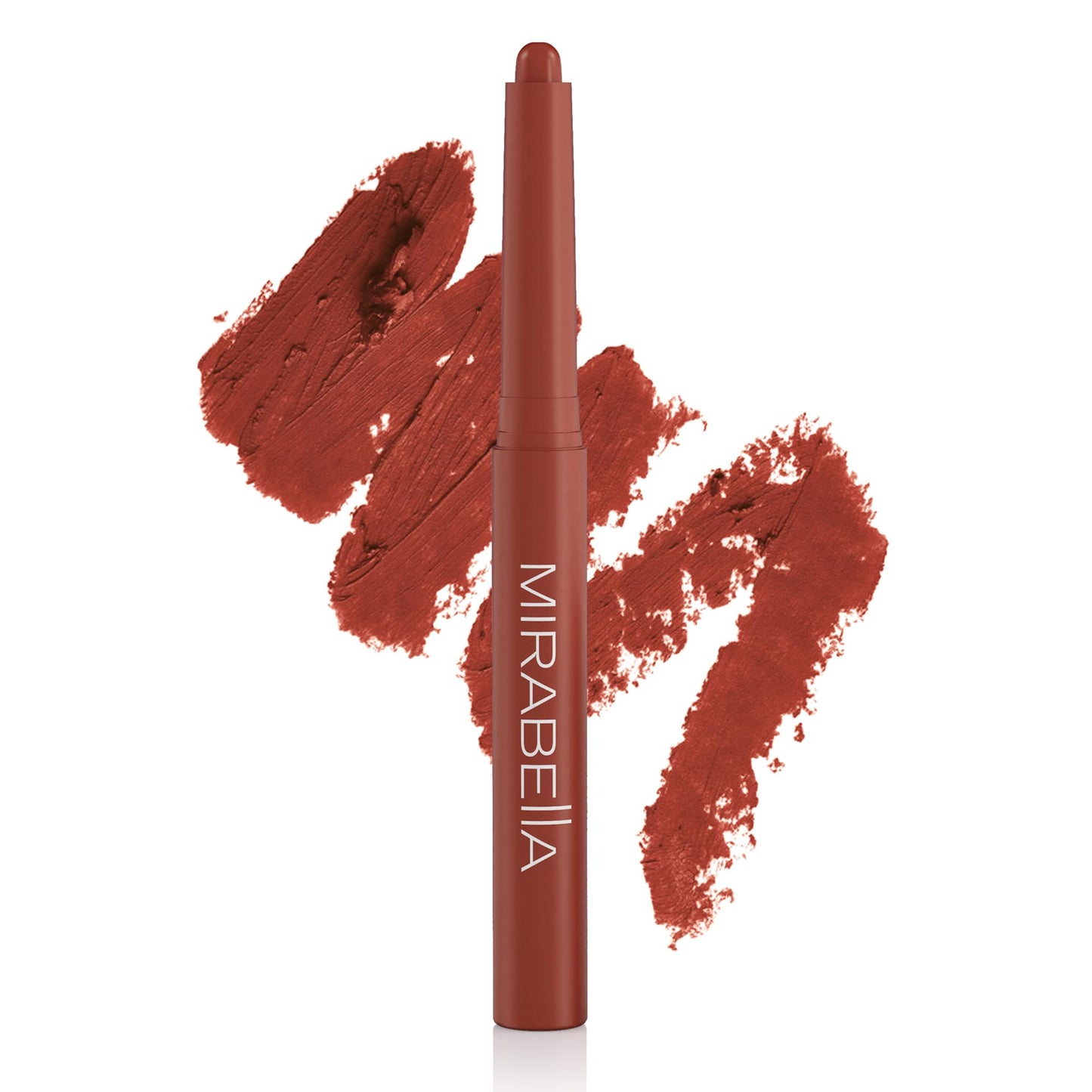 Mirabella - Velvet Matte Lip Crayon, Retractable Highly-Pigmented 2-in-1 Makeup, Long-Lasting Hydrating Lipstick Crayon + Lip Liner, Moisturizing Beauty & Personal Care Mirabella