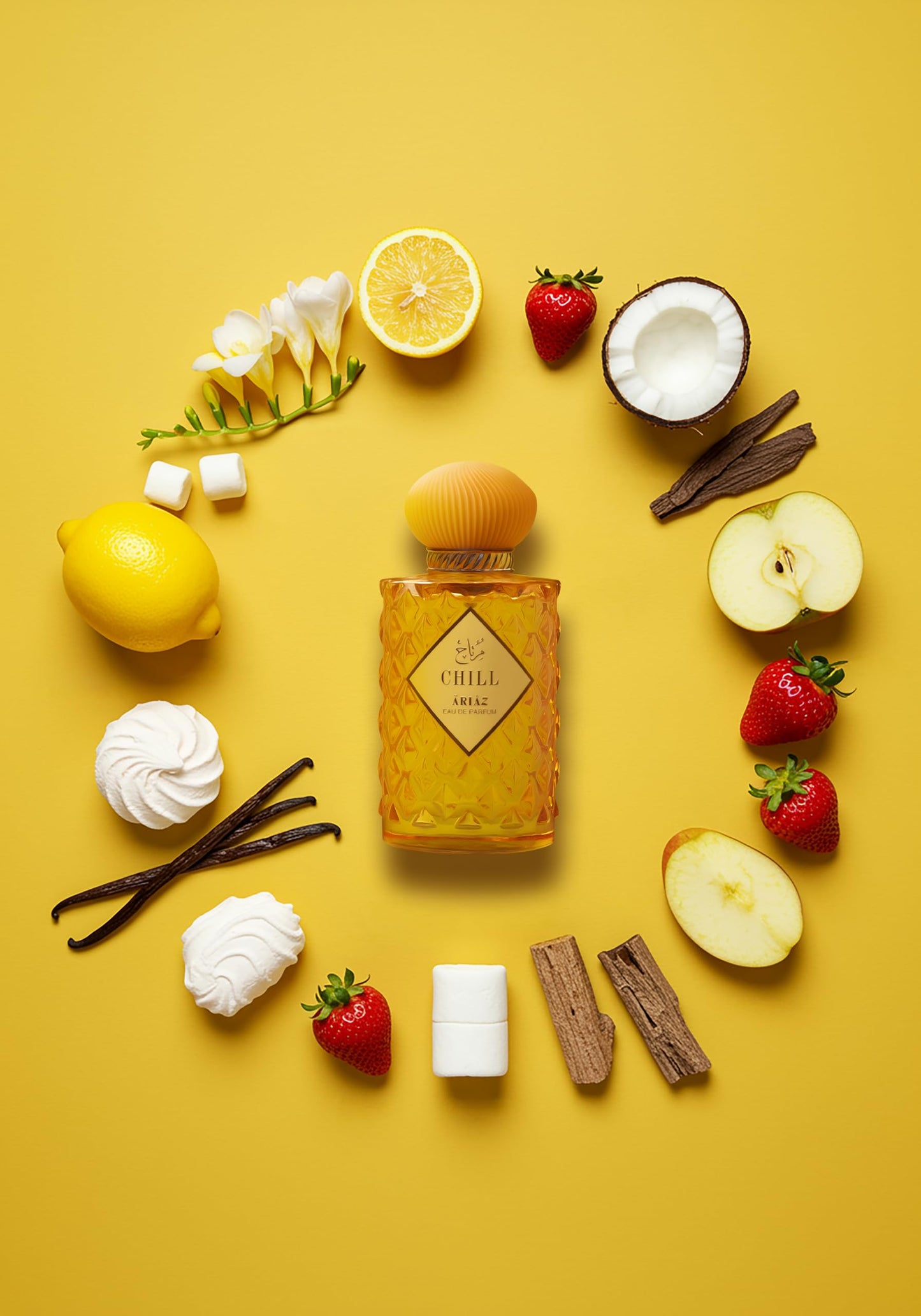 ARIAZ Chill Women Eau De Parfum - Signature Scent of Sweet Feminine Elegance with Apple, Raspberry, Coconut, Marshmallow, Strawberry, Vanilla & Musk Beauty & Personal Care ARIAZ