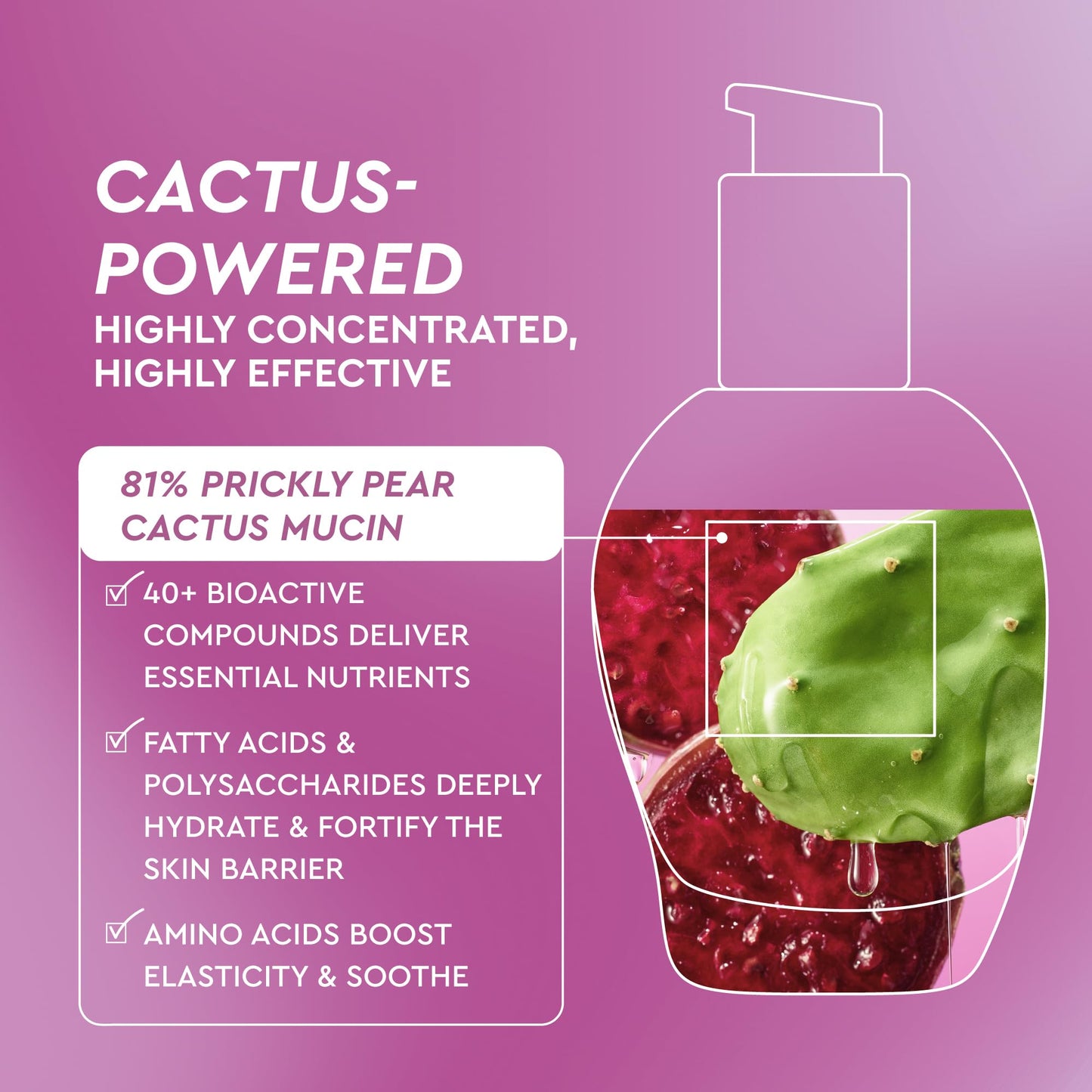 Glow Recipe Prickly Pear Peptide Mucin - Vegan "Snail" Mucin Face Serum to Hydrate & Repair Skin Barrier with Pore Refining Bio-Active Peptides & Deep Beauty & Personal Care Glow Recipe