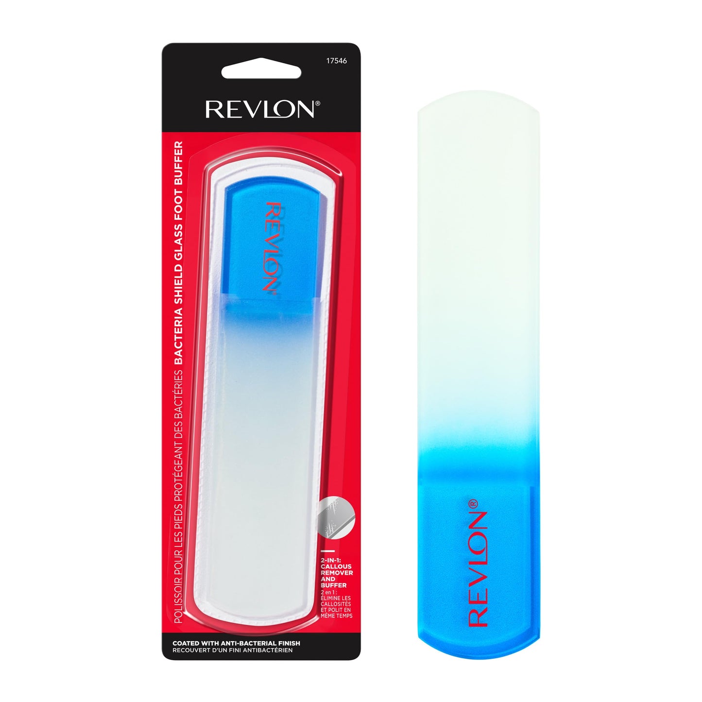 Bacteria Shield Glass Foot Buffer, 1 count Beauty & Personal Care REVLON