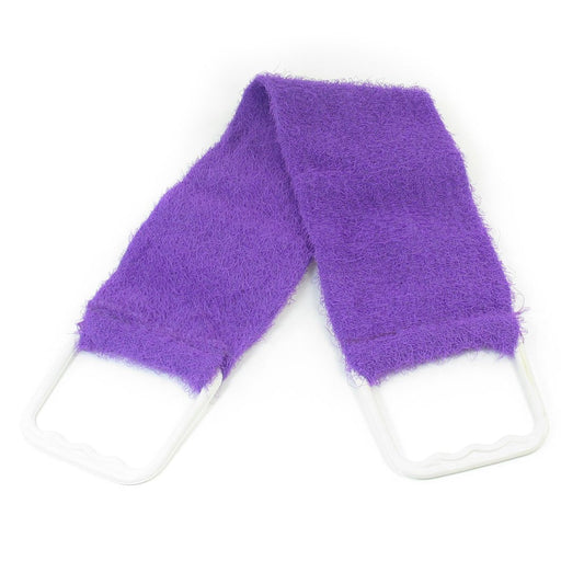 Ruilogod Rectangle Shaped 4.7" Wide Massage Skin Purple White Back Loofah Towel (id: 519 c39 00a fe8 678 Beauty and Personal Care Ruilogod