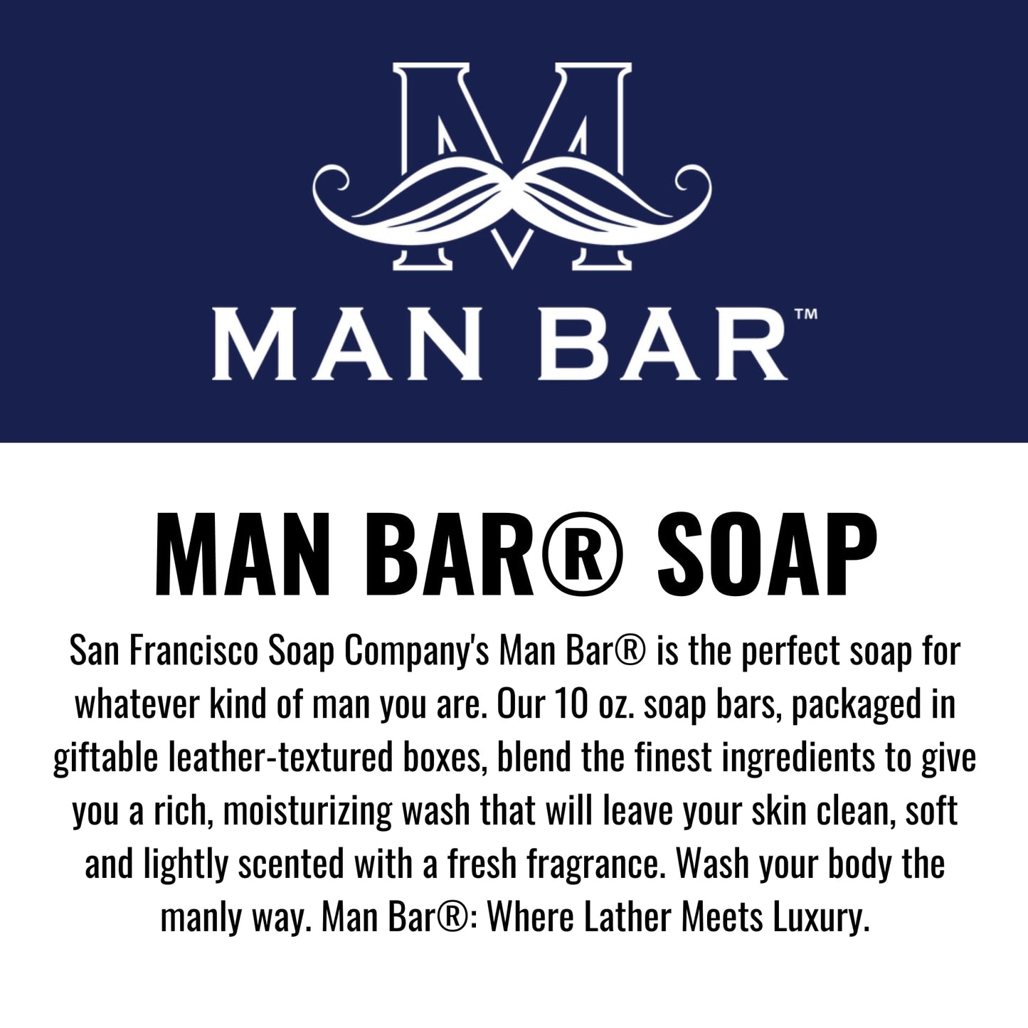 San Francisco Soap Company Siberian Fir Fragrance Man Bar - Hydrating - No Harmful Chemicals - Good for all Skin Types - Made in the USA Beauty & Personal Care San Francisco Soap Company