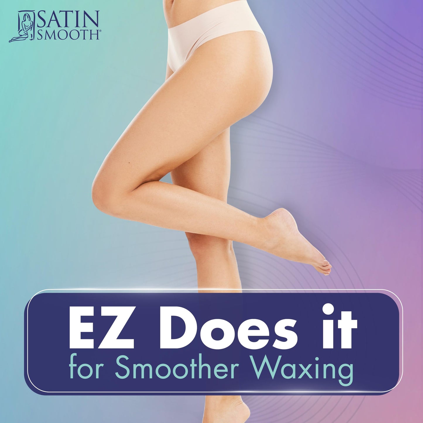 Satin Smooth EZ Grip Muslin Wax Strips - Professional Hair Removal Waxing Strips for Body & Face, 100 Count Beauty and Personal Care SATIN SMOOTH