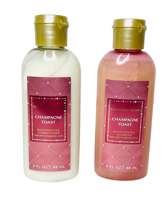 Bath and Body Works Champagne Toast Travel Size Shampoo and Conditioner Set of 2 Beauty & Personal Care Bath & Body Works