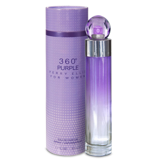 Perry Ellis 360° Purple Eau De Parfum Spray for Women - Perfume for Women, Fruity & Floral Fragrance, EDT, Designer Scent for Her, Long Lasting - 1.7 Beauty & Personal Care Perry Ellis