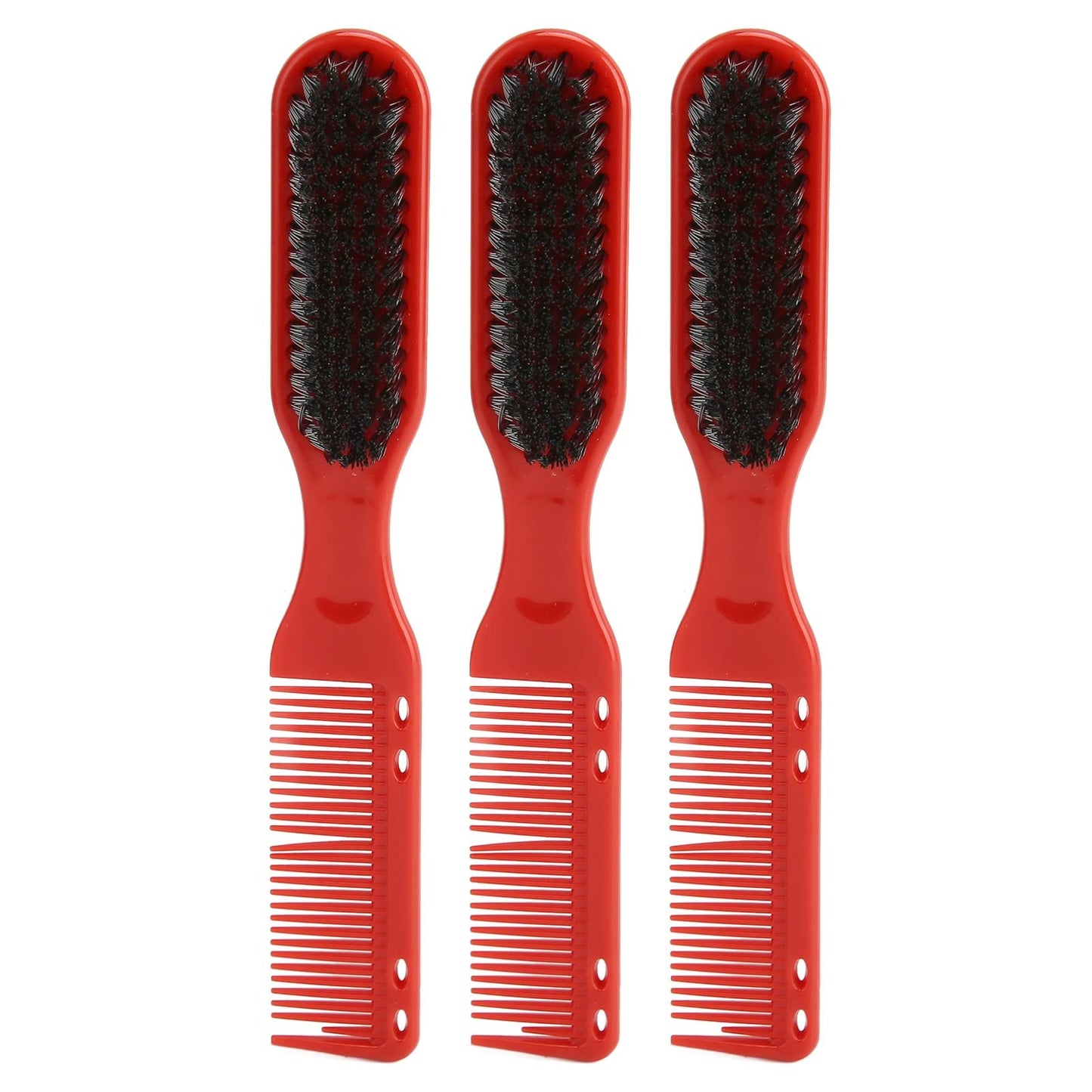 3-Piece Double-Ended Men's Hair & Beard Styling Brush Set - Multifunctional Haircut & Grooming Brushes Beauty and Personal Care Srliya