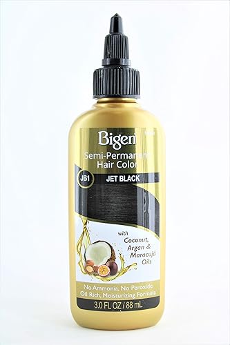JB1 Jet Black Bigen Semi Permanent Hair Color, 3 Fl Oz (Pack of 1) Beauty & Personal Care Bigen