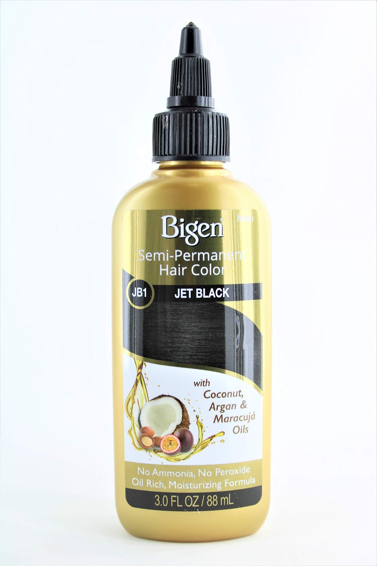 JB1 Jet Black Bigen Semi Permanent Hair Color, 3 Fl Oz (Pack of 1) Beauty & Personal Care Bigen