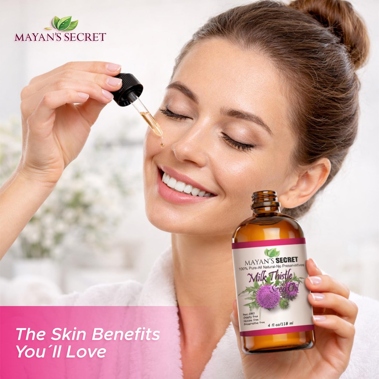 Mayan's Secret Milk Thistle Seed Oil Pure Cold Pressed Rich in Vitamin E and for Aging Skin Beauty & Personal Care Mayan's Secret