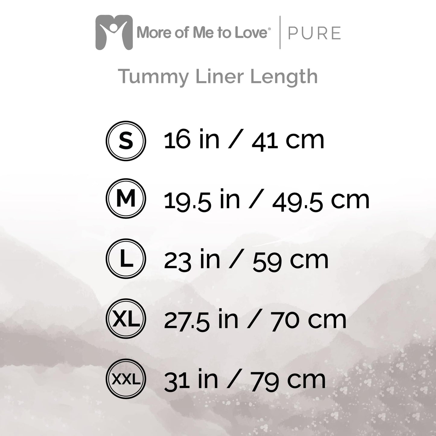 More of Me to Love Organic Cotton and Viscose Blend Tummy Liner, 4-Pack, XX-Large (Pearl White, Stone Gray) Beauty and Personal Care More of Me to Love