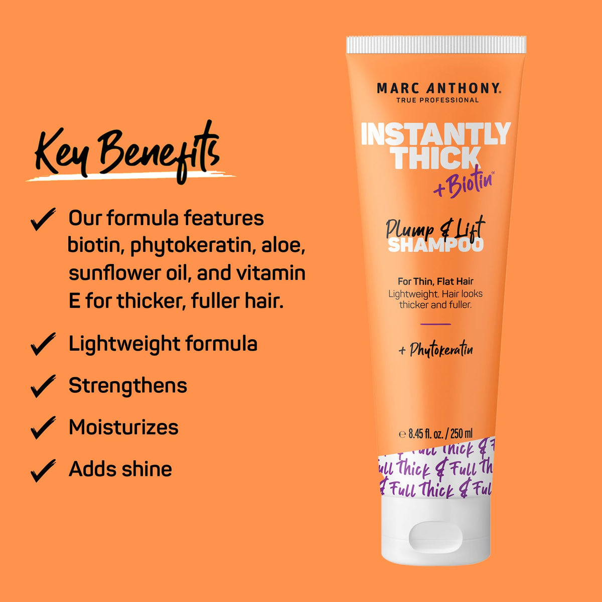 Marc Anthony Hair Thickening Shampoo - Biotin & Aloe Lightweight Formula for Volumizing, Thicker & Fuller Hair Beauty & Personal Care Marc Anthony