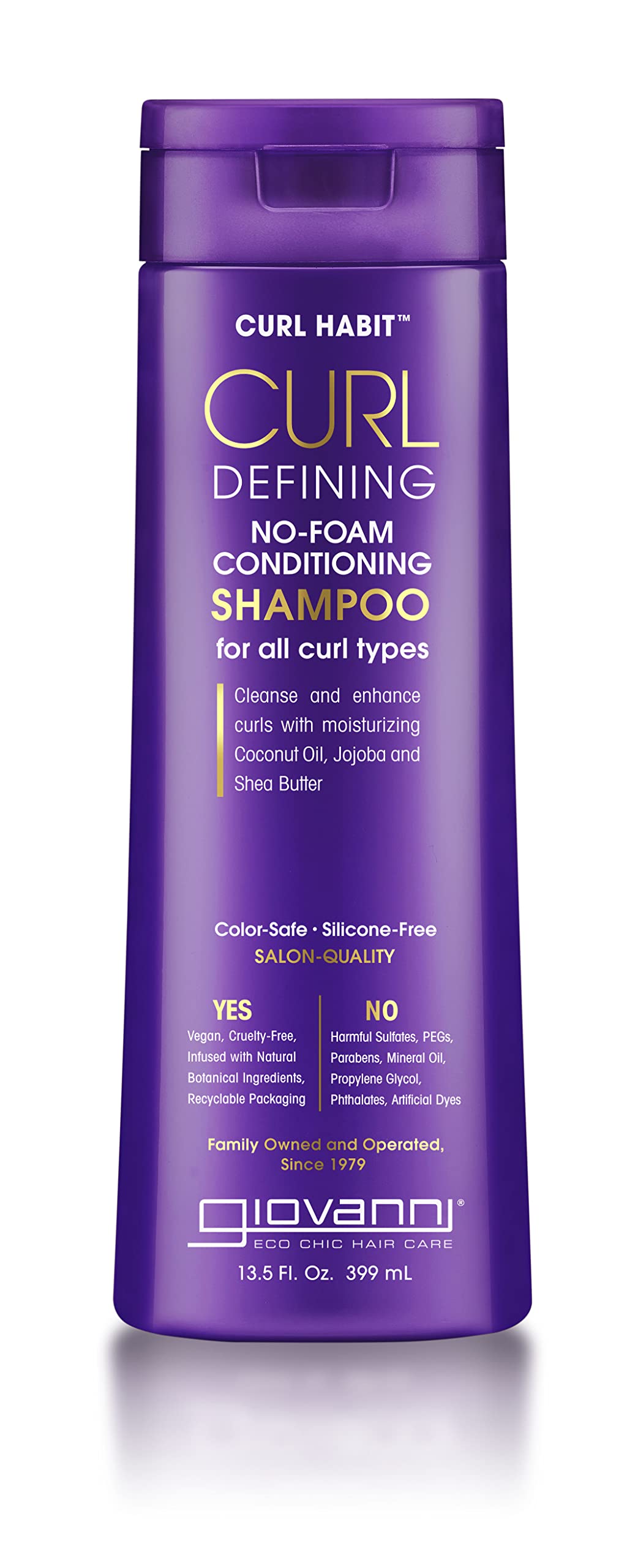 GIOVANNI Curl Habit Curl Defining No Foam Conditioning Shampoo, 13.5 oz