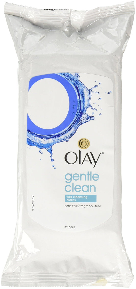Olay Wet Cleansing Cloths Gentle Clean, Sensitive/Fragrance-Free, 30 Count (Pack of 3) Beauty & Personal Care Olay