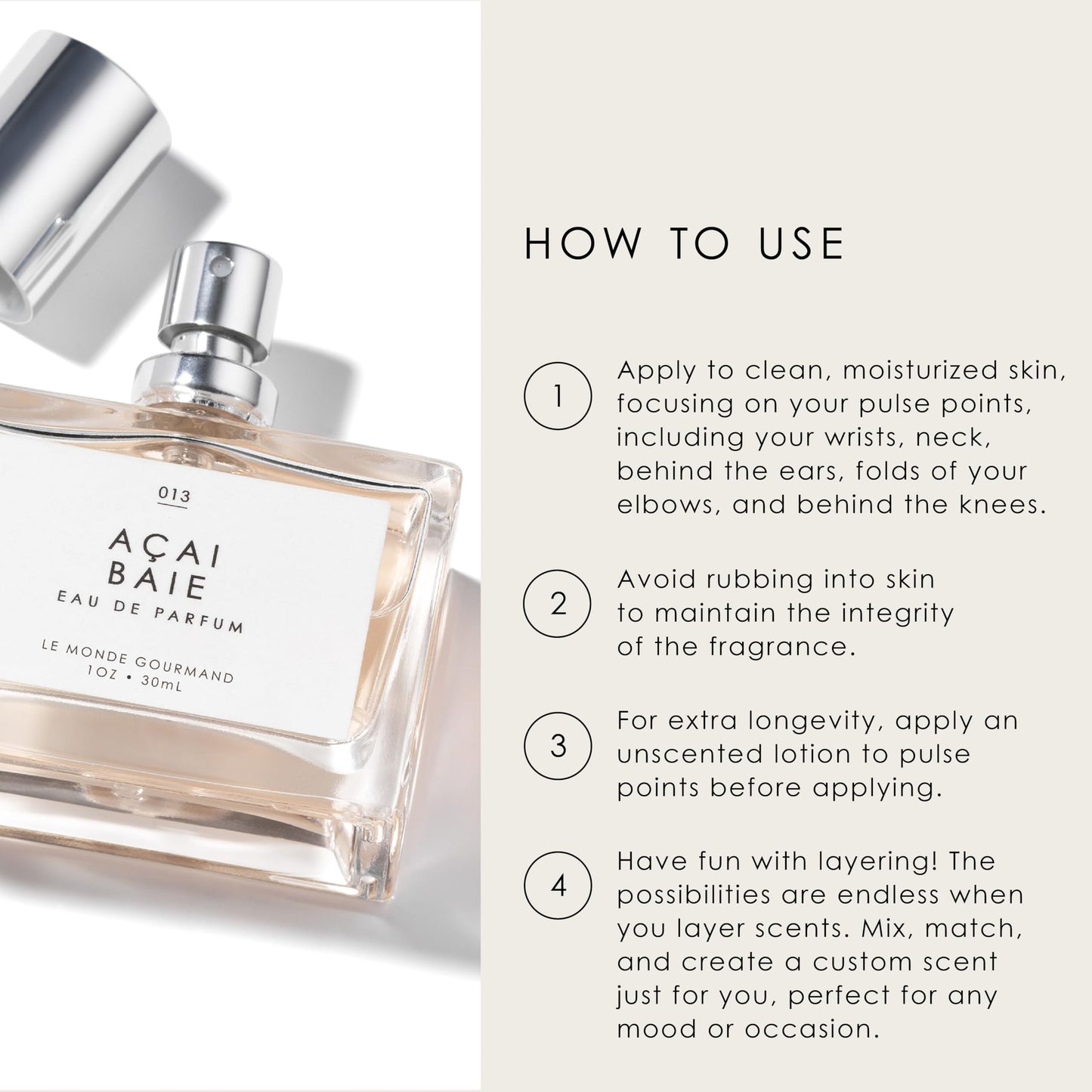 Le Monde Gourmand Açai Baie Eau de Parfum - 1 fl oz (30 ml) - Vanilla, Berry, Muguet Perfume Notes Beauty & Personal Care Le Monde Gourmand