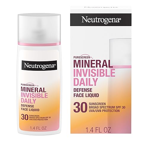 Neutrogena Purescreen+ Invisible Daily Defense Mineral Sunscreen for Face with SPF 30, Broad Spectrum Mineral Sunscreen with Vitamin E, Water Beauty & Personal Care Neutrogena