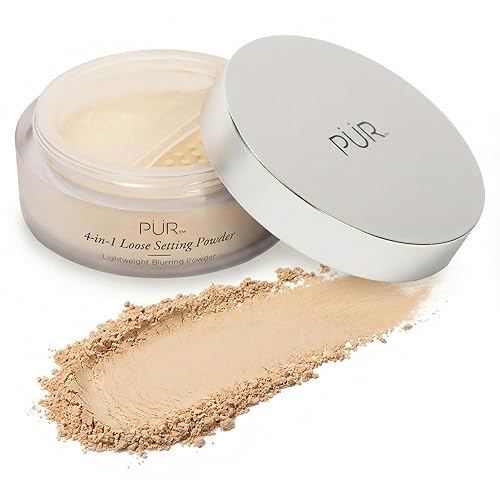 PUR 4-in-1 Loose Setting Powder - Translucent Finishing Powder Sets & Smooths Makeup - Lightweight Blurring Face Powder for Oily, Mature & Sensitive Beauty & Personal Care PÜR MINERALS