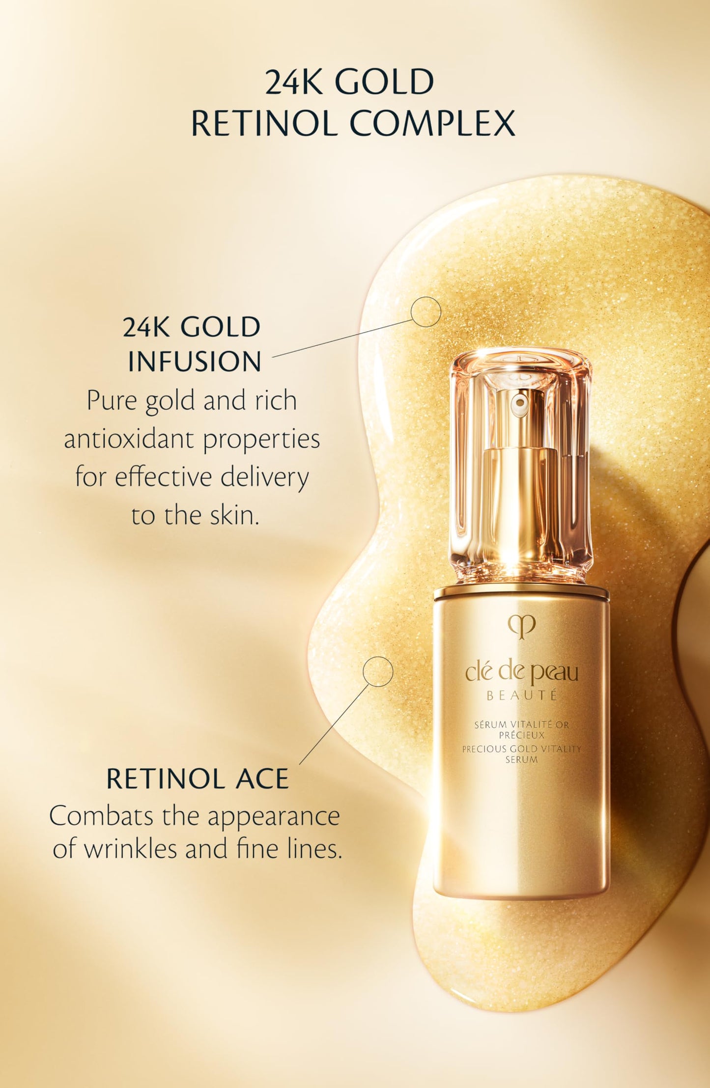 Clé de Peau Beauté, Precious Gold Vitality Serum, 1.3 Fl Oz Beauty & Personal Care Clé de Peau Beauté