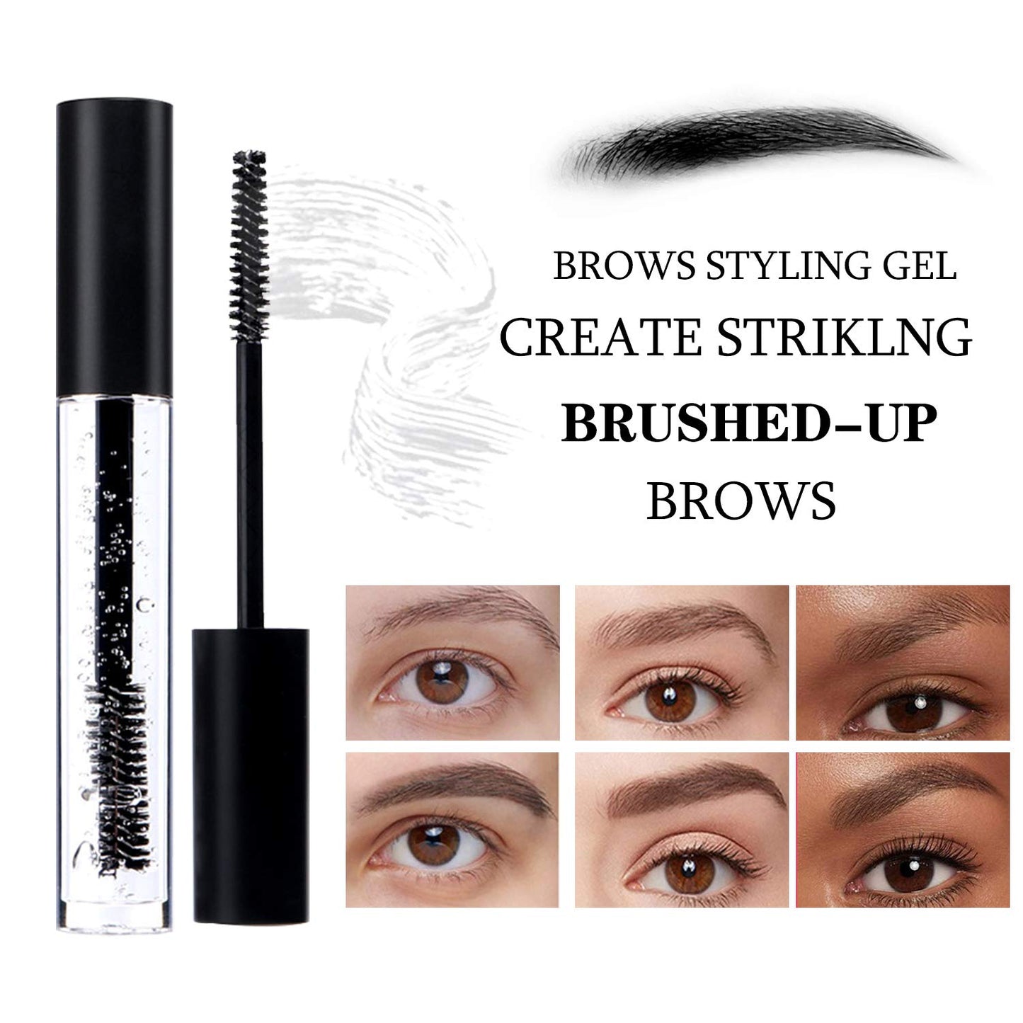 Clear Eyebrow Setting Gel,2PCS Brow Fixed Gel,Waterproof Sweat-Proof EyeBrow Gel, Long Lasting, Brows Styling Repair Liquid For Makeup Beauty & Personal Care Jutoe