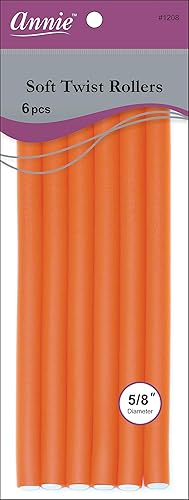 Annie 01208 Soft Twist Rollers, Orange, 6 Count Beauty & Personal Care Annie