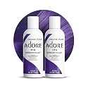 Adore Semi Permanent Hair Color (113 African Violet) (2 Pack) | Vegan & Cruelty-Free Purple Hair Dye | No Ammonia, No Peroxide, No Alcohol | 4 Fl Oz Beauty & Personal Care Adore