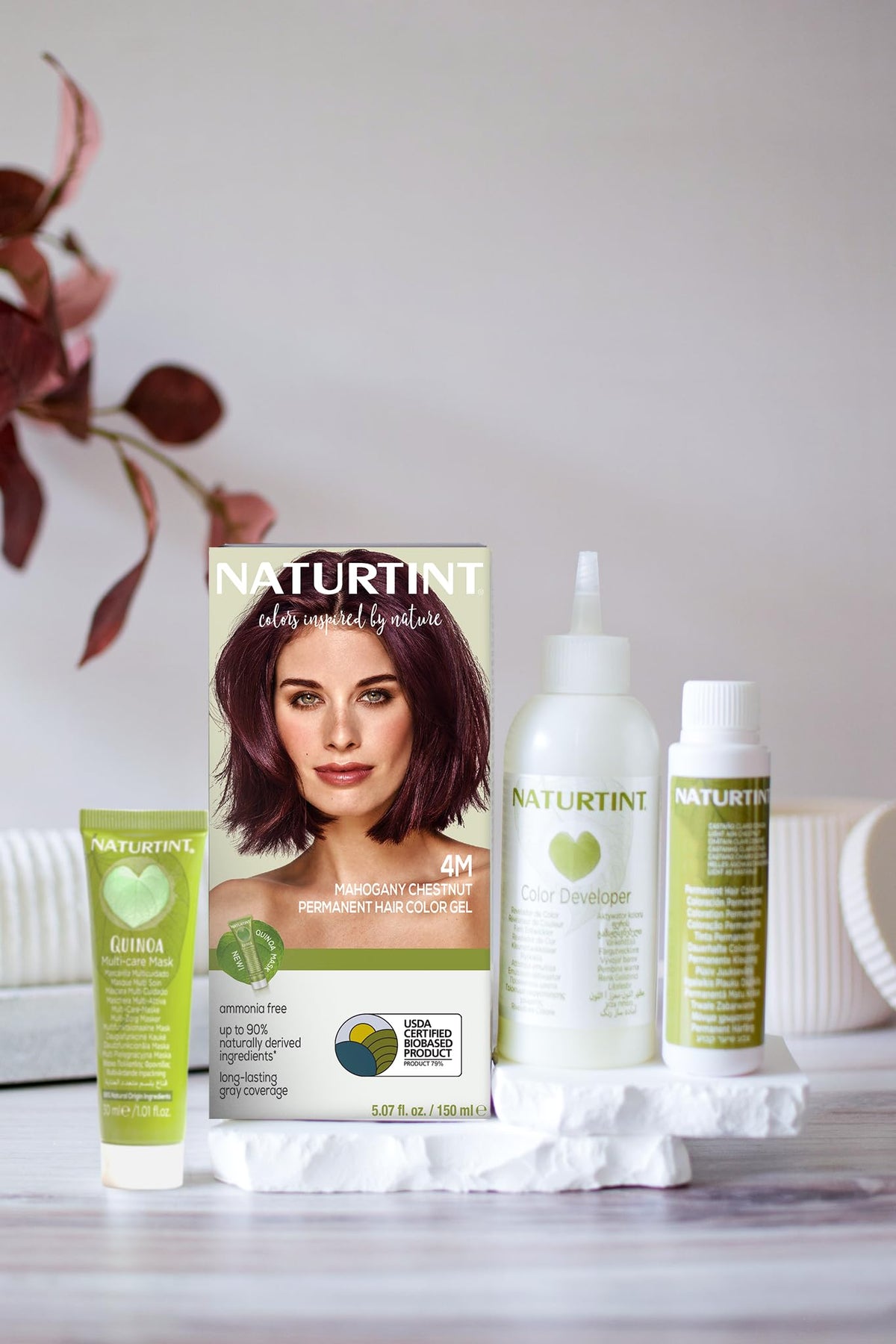 Naturtint 4M Mahogany Chestnut Permanent Hair Color (Pack of 1), Ammonia Free, Vegan, Cruelty Free, up to 100% Gray Coverage, Long Lasting Results Beauty & Personal Care Naturtint