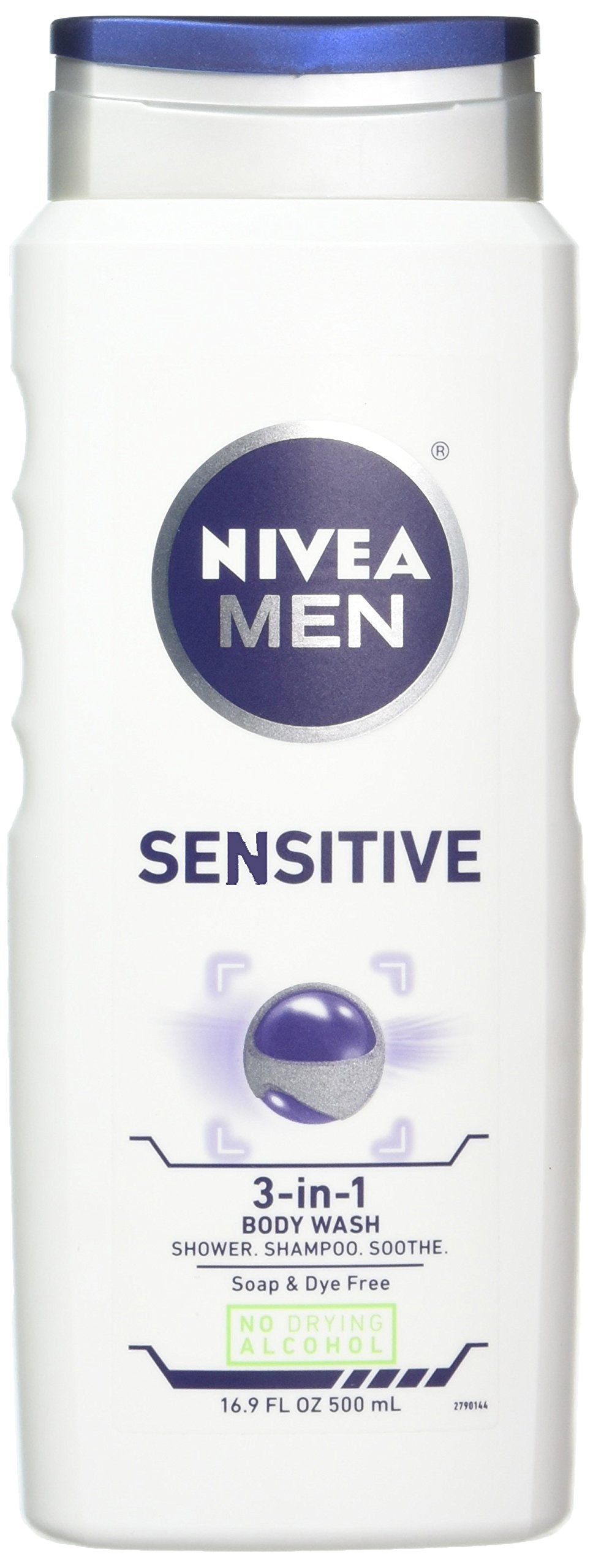 Nivea Men Sensitive 3 in 1 Body Wash - 16.9 Oz, (Pack of 8) Beauty & Personal Care NIVEA MEN