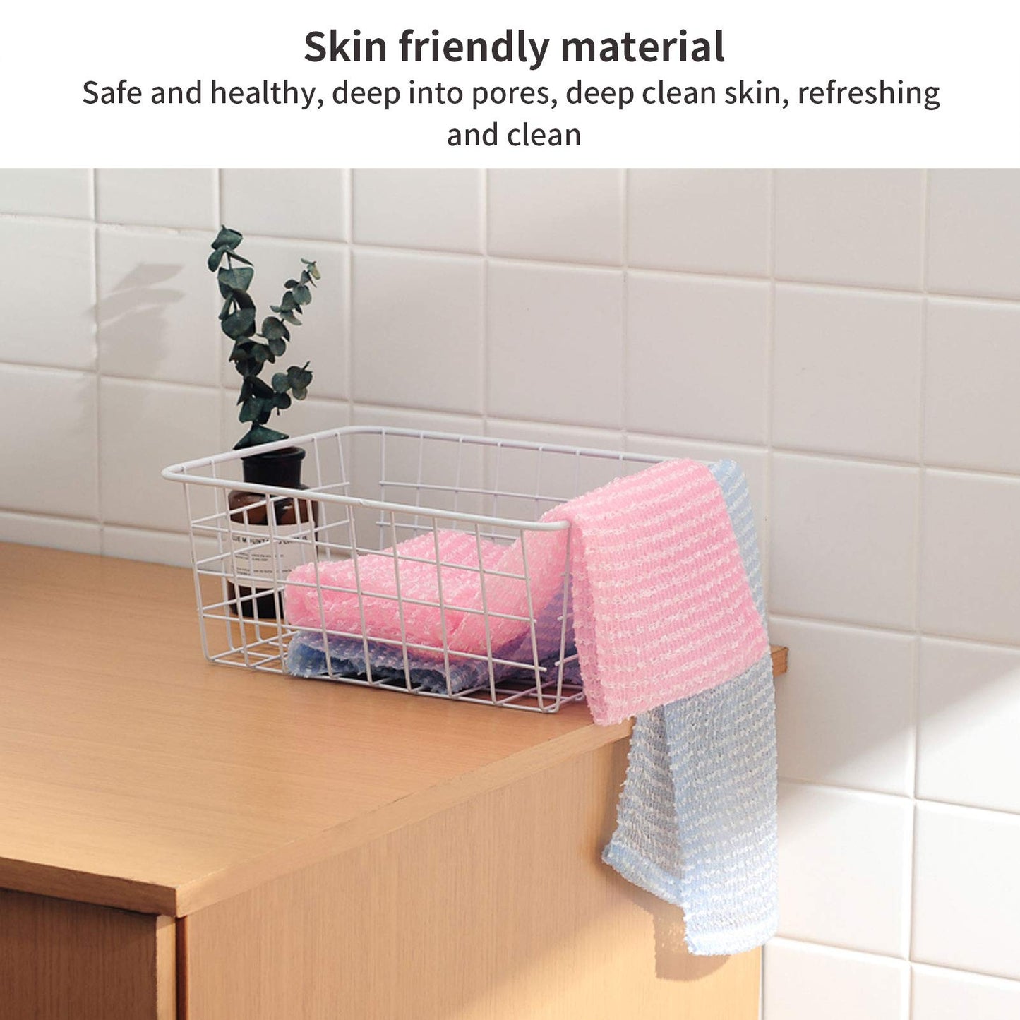 Nutteri, Exfoliating Back Scrubber for Shower, Body Back Scrubber Towel For Shower, Bath Wash Cloth Back Washer Deep Clean & Invigorate Your Skin Beauty and Personal Care Nutteri