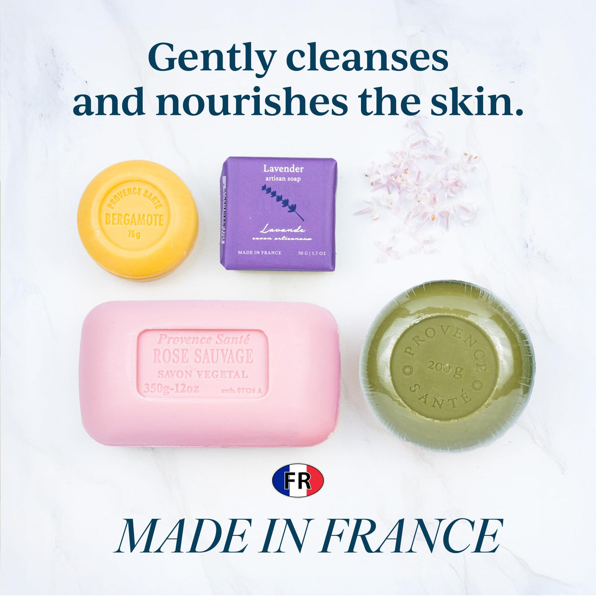 Provence Sante Luxury French Cleansing Bar - Moisturizing Shea Butter - Triple-milled Bergamot Fragrance, 2.7oz (Pack of 6) Beauty & Personal Care Provence Sante