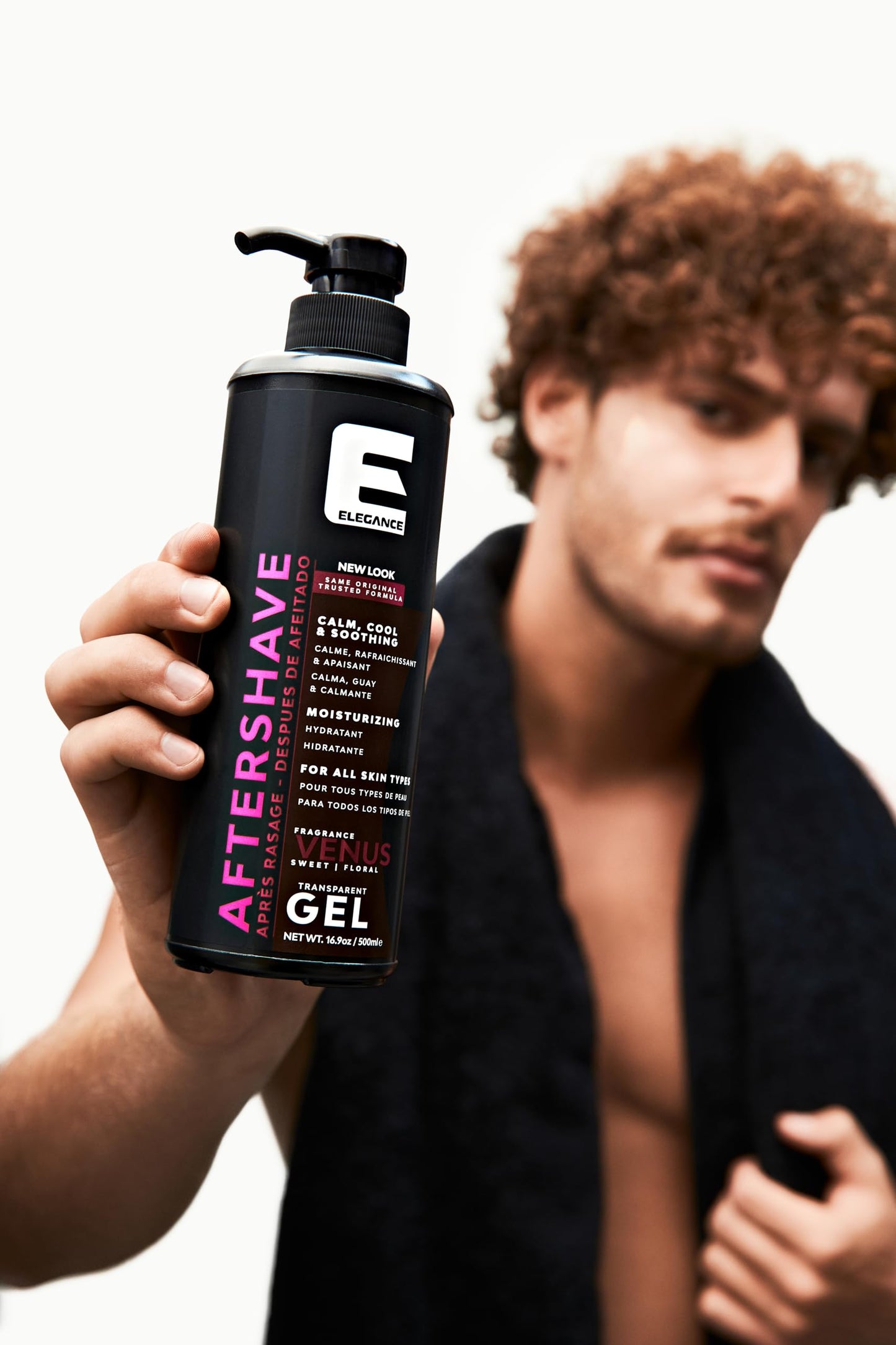 Elegance After Shave Lotion for Men, 500ml, Venus (Pink), Real Shaving Relief, After Shave that Hydrates and Revitalizes your Skin, 16.9 Oz Venus Beauty and Personal Care E Elegance
