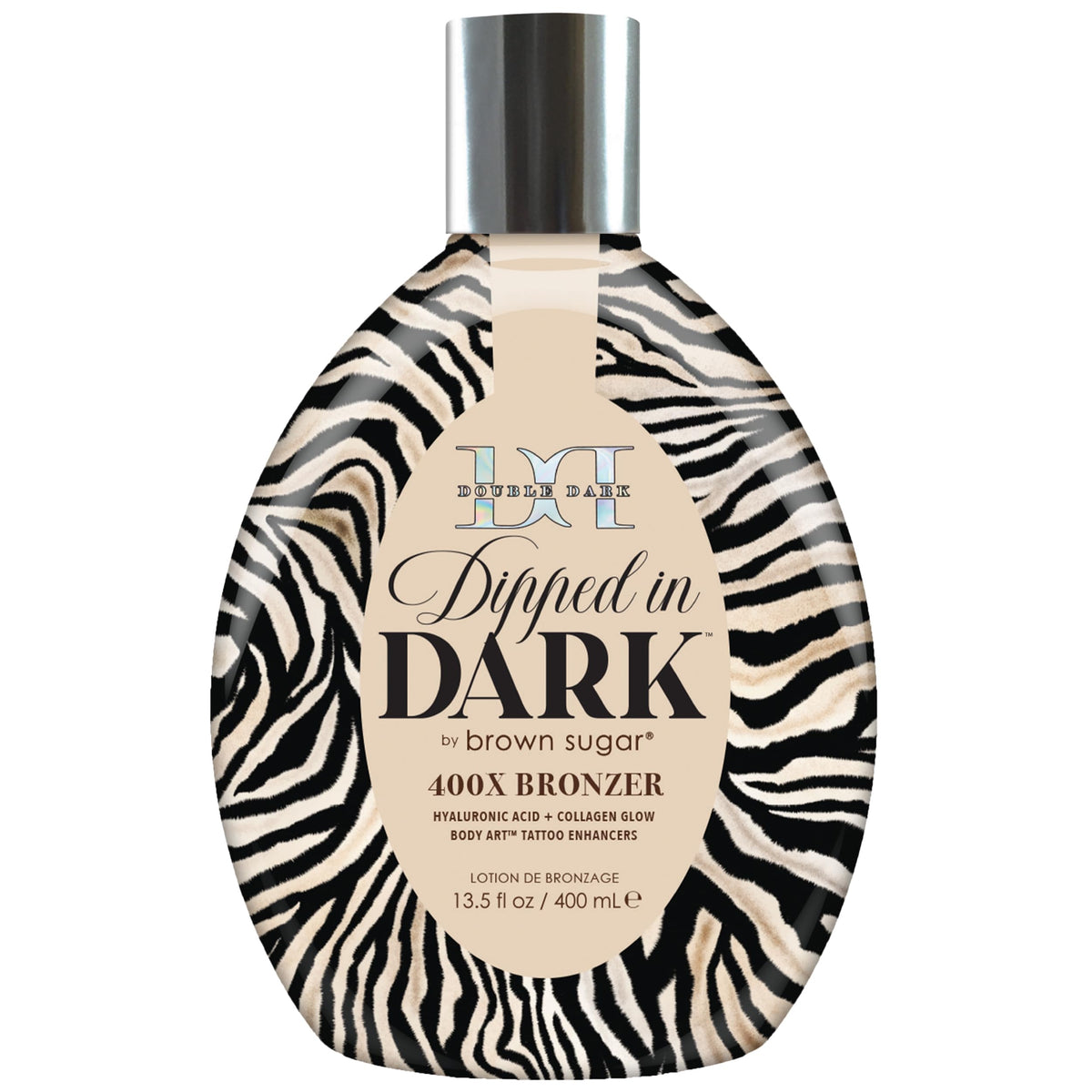 Brown Sugar Double Dark Dipped in Dark 400X Bronzer Lotion, 13.5 Fl Oz