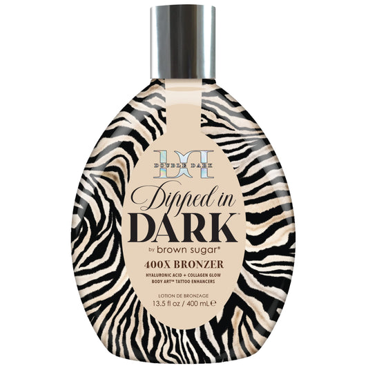 Brown Sugar Double Dark Dipped in Dark 400X Bronzer Lotion, 13.5 Fl Oz